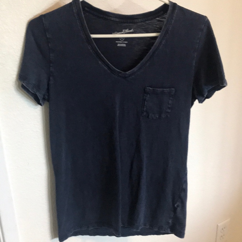 Navy Blue V- neck shirt